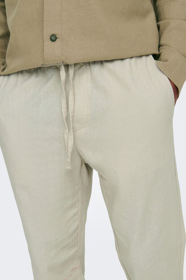 Only & Sons Linen trousers grey