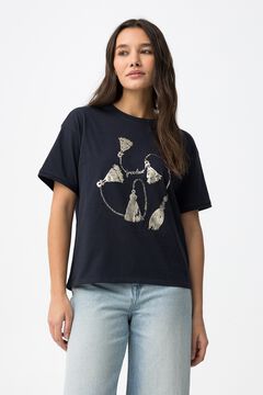 Tiffosi Camiseta com n&oacute;s relaxados