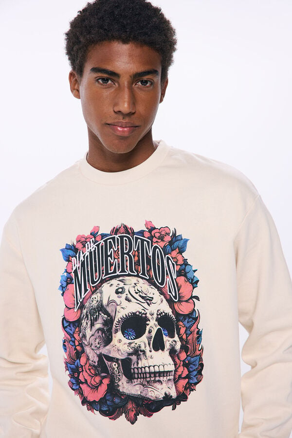 Springfield Day of the Dead Sweatshirt natural