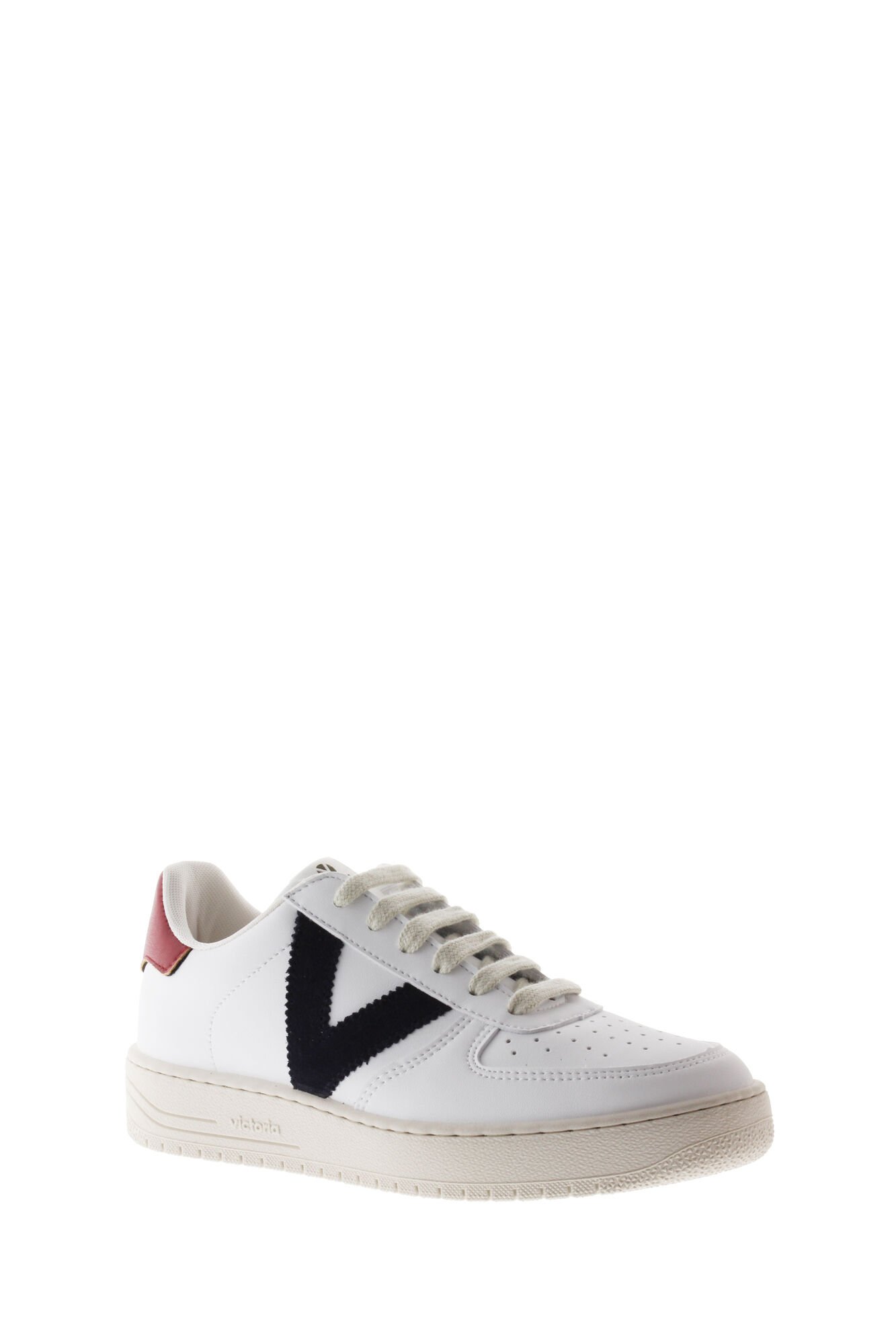 White trainers with sale v on side