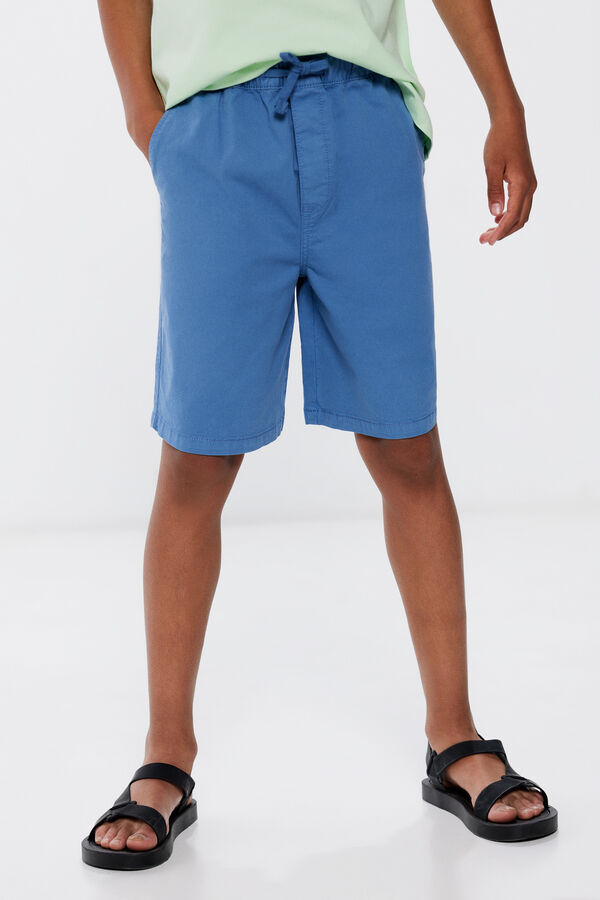 Springfield Boys' cotton Bermuda shorts indigo blue