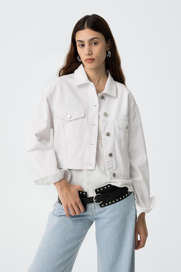 Tiffosi Chaqueta Cropped blanco