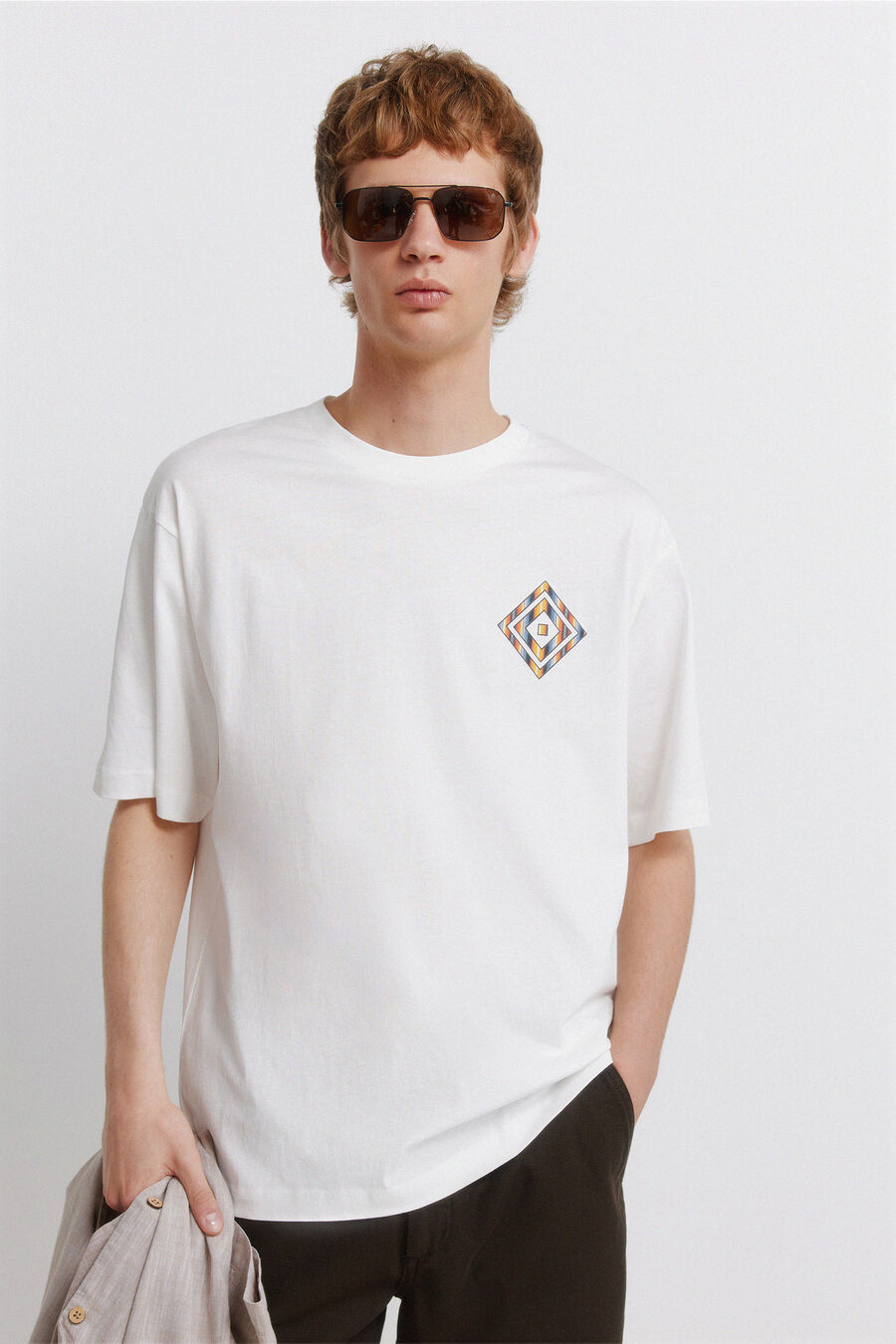 Camiseta rombo rayas