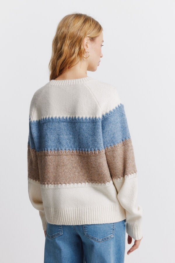 Springfield Color block jumper blue