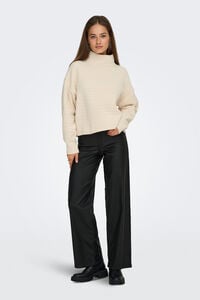 Only Jersey pointelle cuello alto