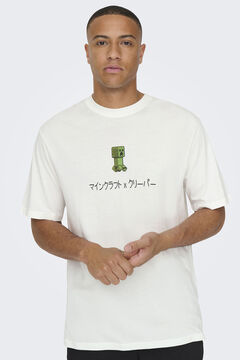 Springfield Minecraft T-shirt white