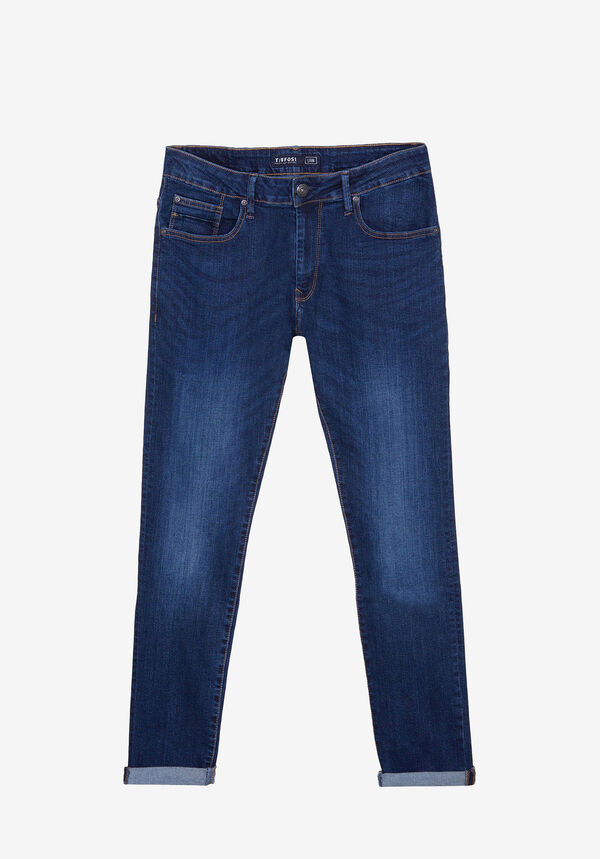Tiffosi Cal&ccedil;a Jeans Liam Super Slim com Efeito Lavado azul