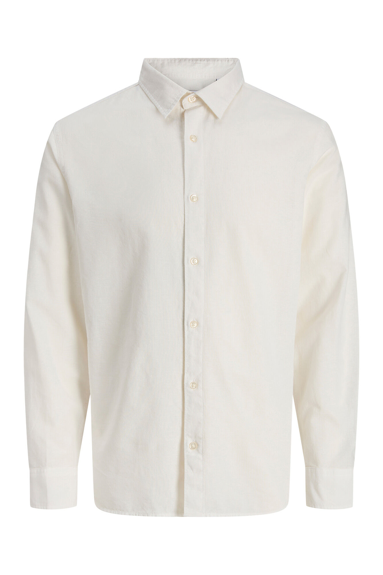 Jack & Jones Feines lang&auml;rmeliges Leinenhemd