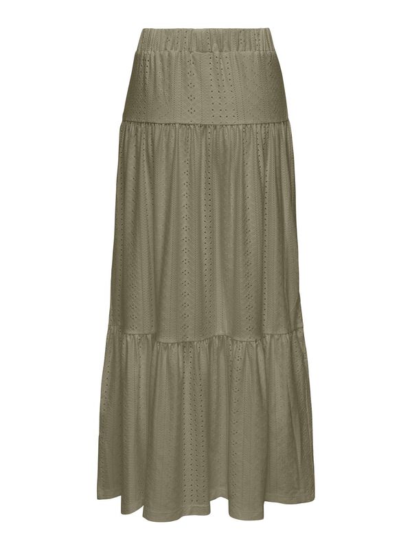 Springfield Long skirt with ruffles green