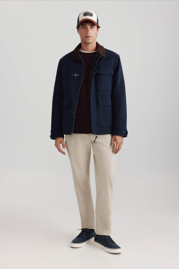 Springfield Pull uni torsad&eacute; &agrave; col roul&eacute; imprim&eacute;