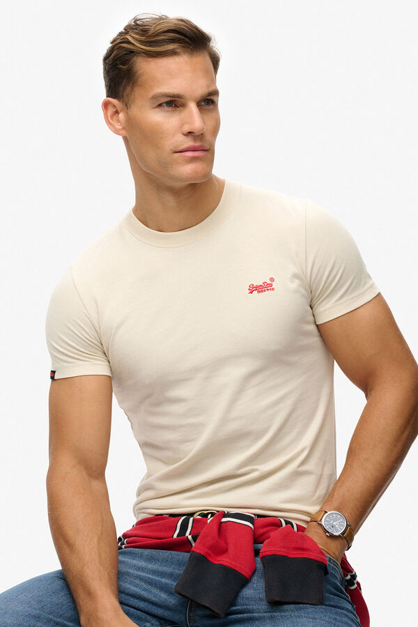Superdry Basic short sleeve with small logo T-shirt nude