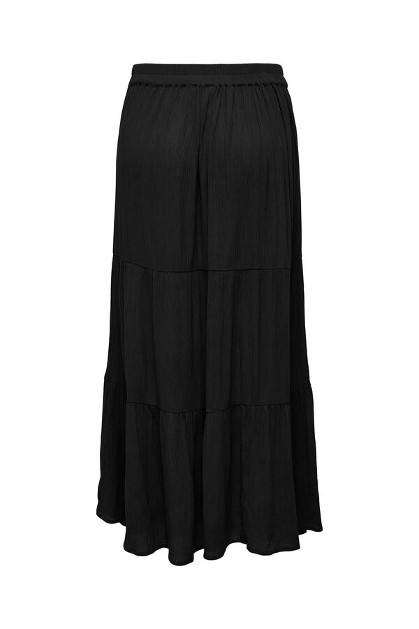 Only Falda larga fluida negro