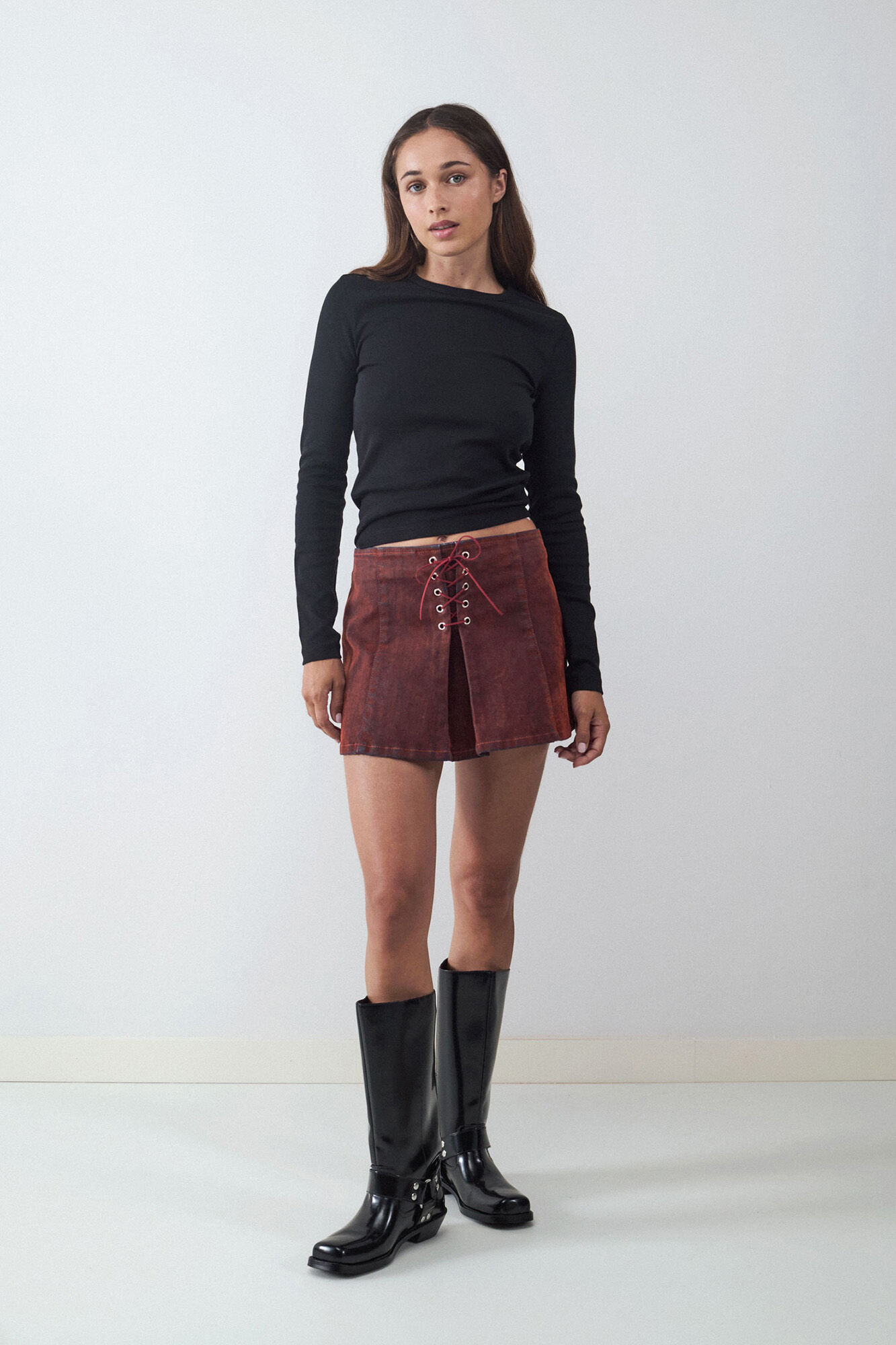 Balmohk T-shirt b&aacute;sica slim manga longa