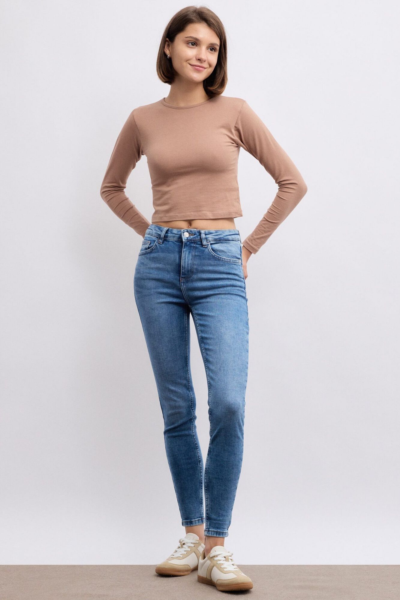 Inside Jeans Skinny de Cintura M&eacute;dia