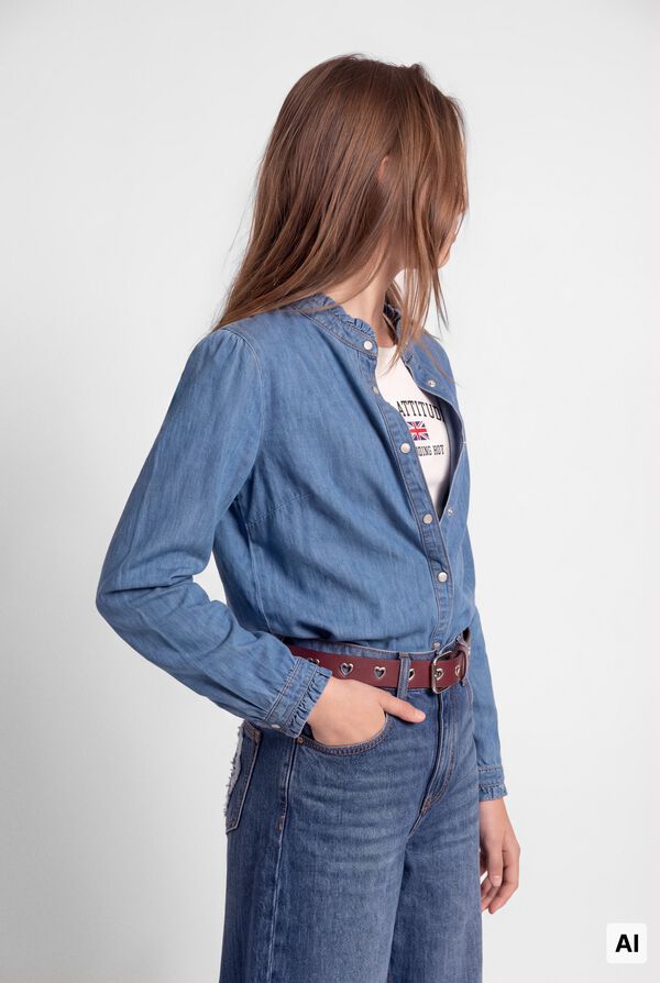 Springfield Kids Pantalon culotte denim ni&ntilde;a azul