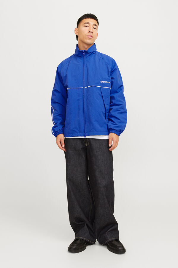 Jack & Jones Windbreaker jacket neck blue