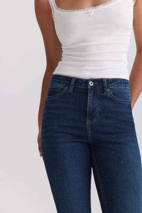Springfield Bootcut high-rise jeans blue