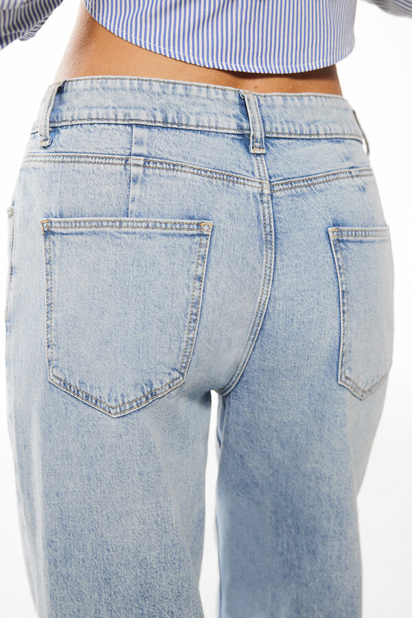 Springfield Jeans Wide Leg azul medio