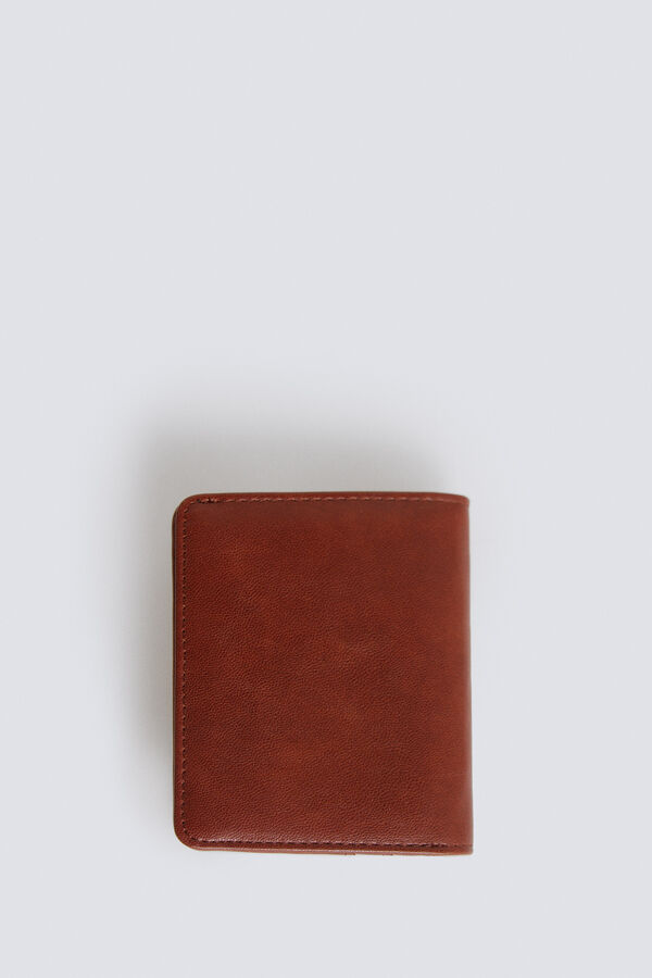 Springfield Canvas and faux leather wallet blue