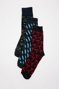 Springfield 3-pack men's patterned socks natural