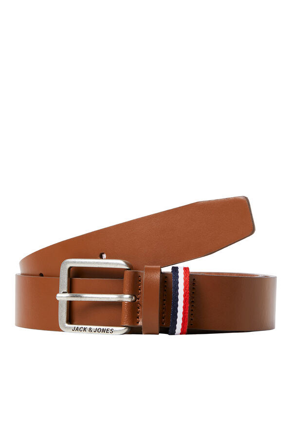 Jack & Jones Classic leather belt nude