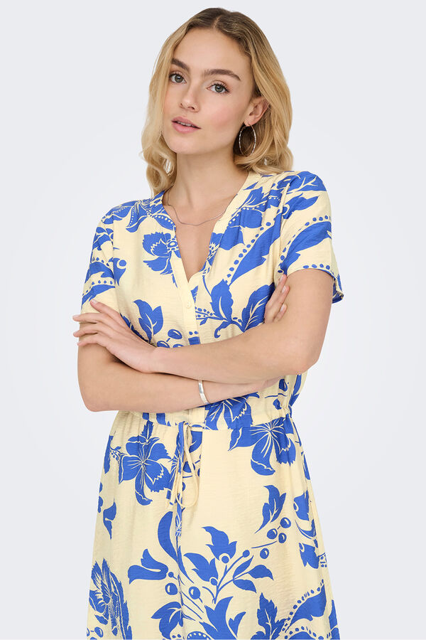 JDY Print short dress white