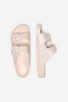 Only Glitzer-Flachsandale