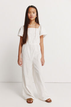 Springfield Kids Jardineiras bordado su&iacute;&ccedil;o menina