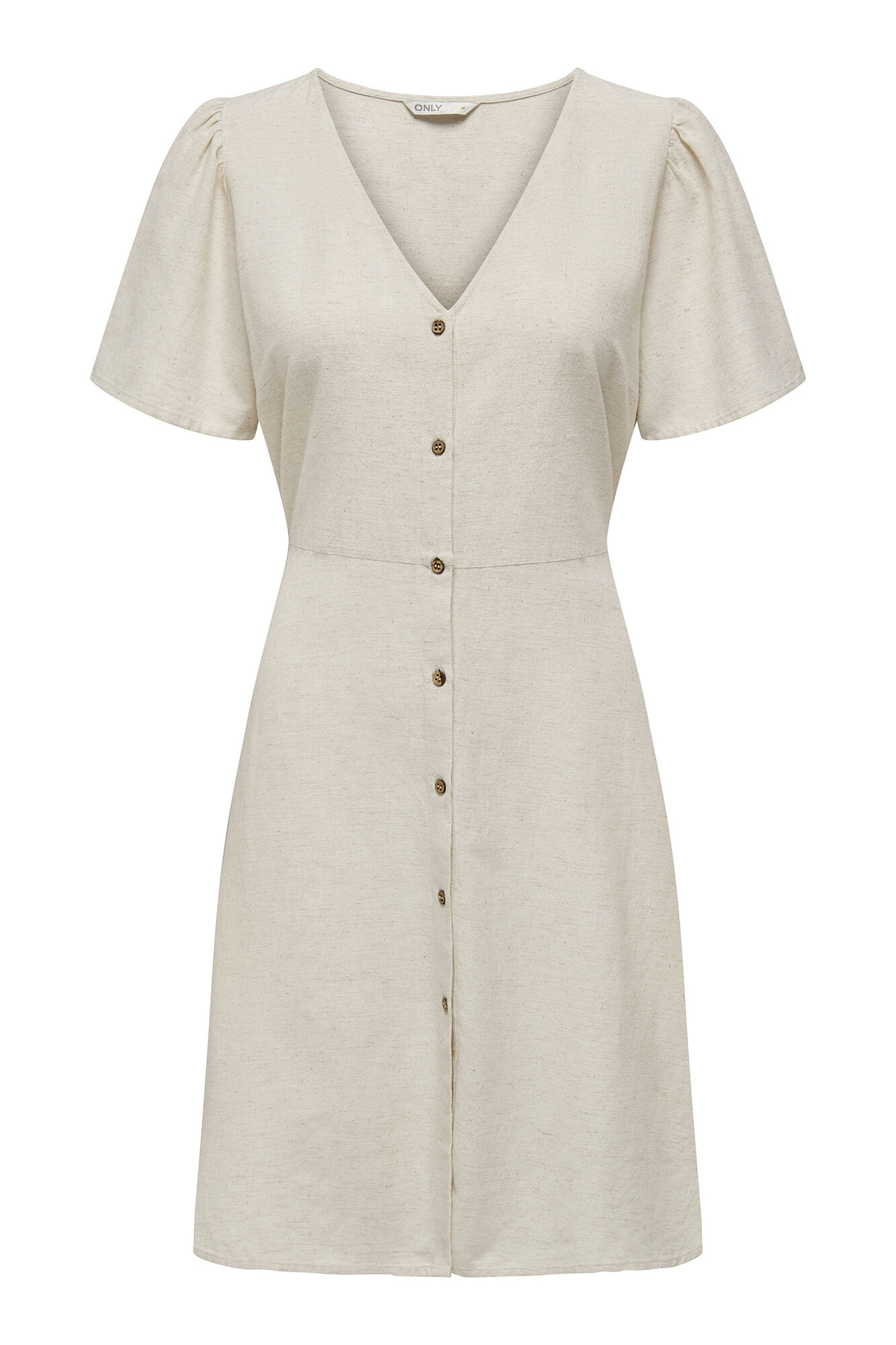 Only Vestido corto de lino