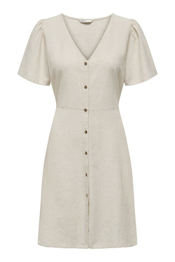 Only Short linen dress grey