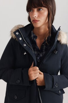 Springfield Parka with fur hood and buckle