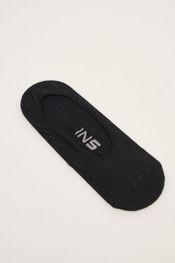 Inside Boy's plain no-show socks printed