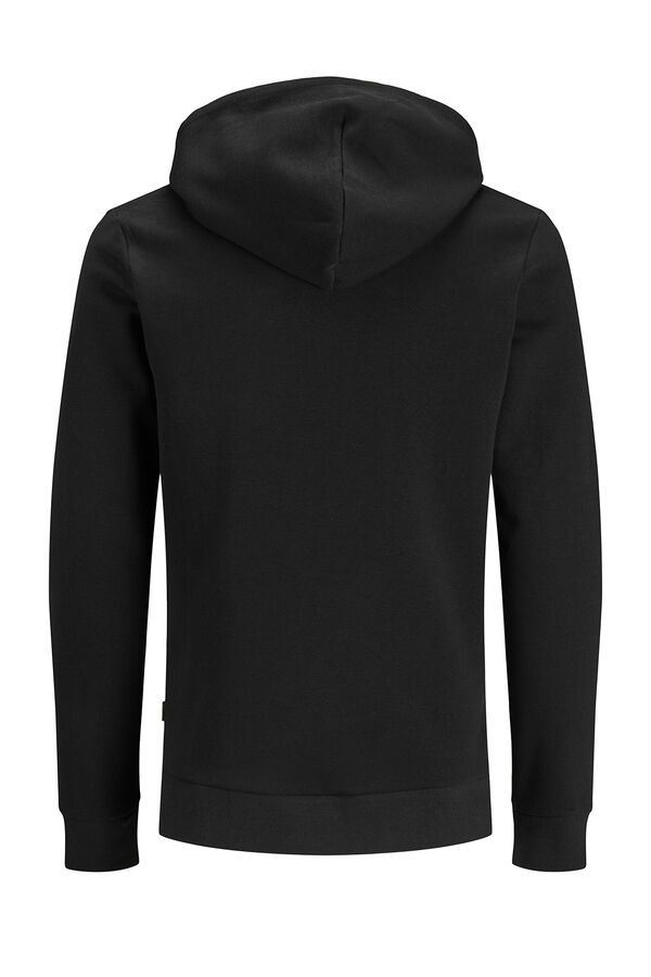 Jack & Jones Sudadera logo capucha negro