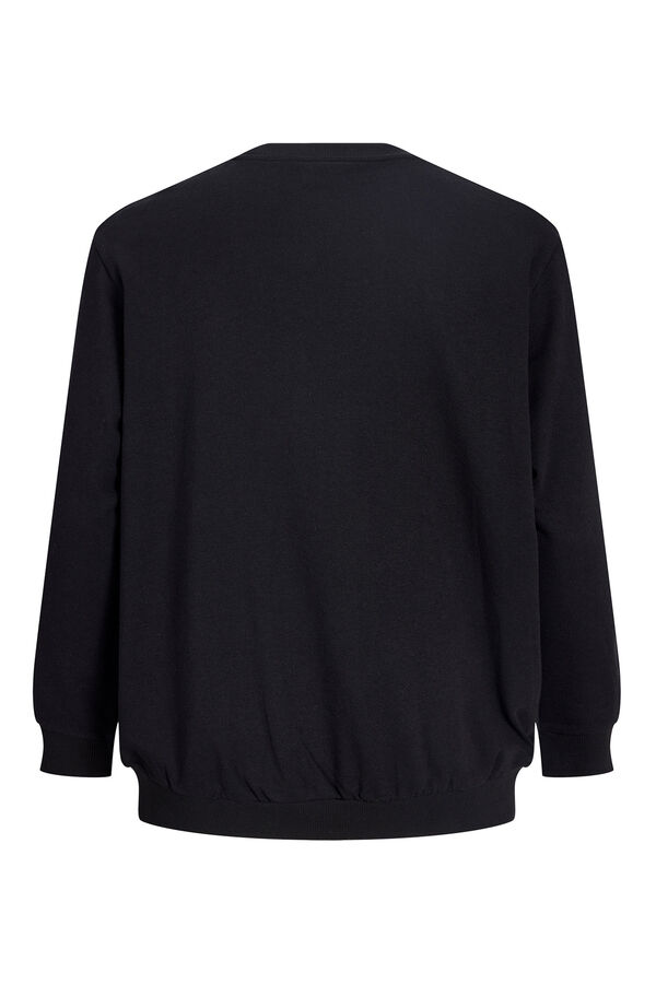 Jack & Jones PLUS Square logo sweatshirt black
