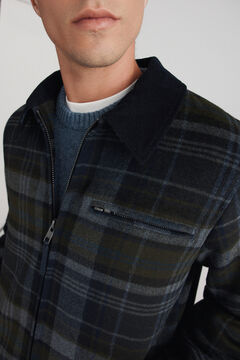 Springfield Wool blend plaid jacket