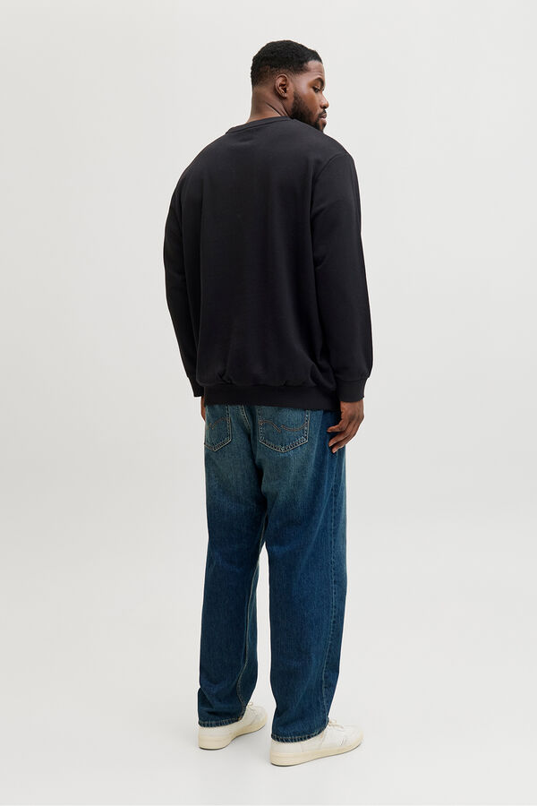 Jack & Jones PLUS Square logo sweatshirt black