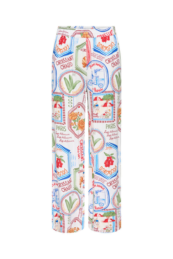 JDY Pantal&oacute;n largo ancho blanco