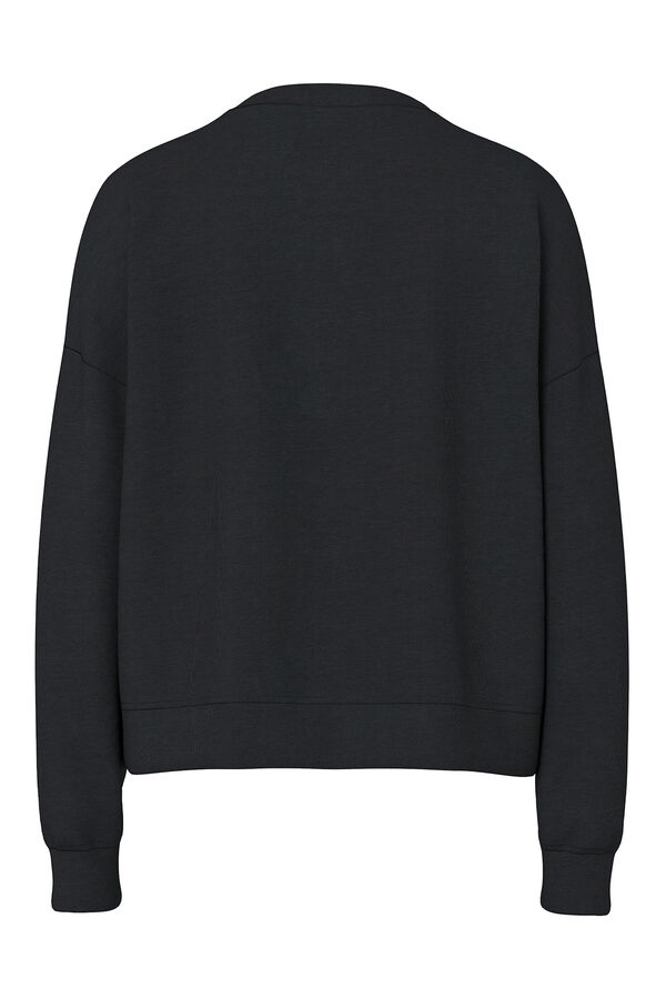 Pieces Sweatshirt básica preto