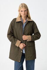 Tiffosi Sobretudo Longo com Contraste estampado