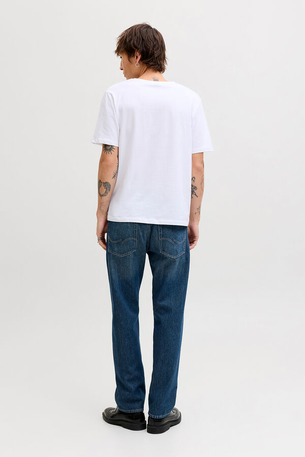 Jack & Jones Jeans relaxed tiro alto algod&oacute;n azul
