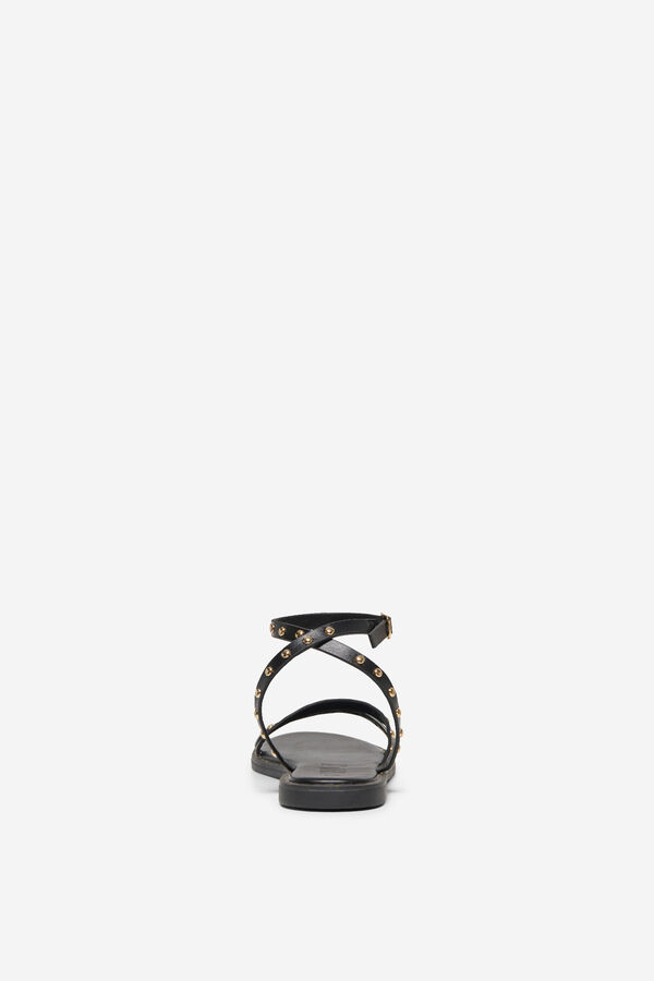 Only Studded flat sandal Crna