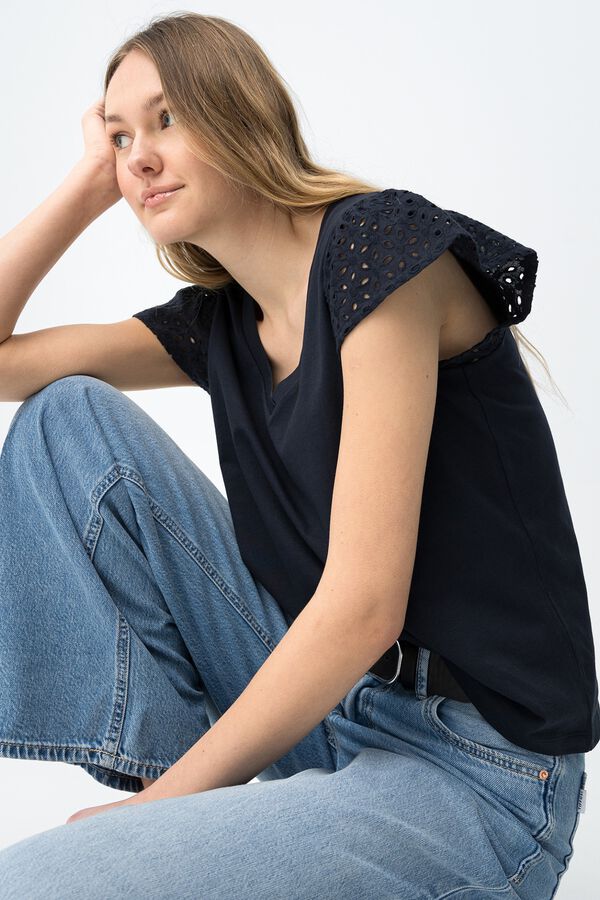 Tiffosi Short-sleeved T-shirt bleu