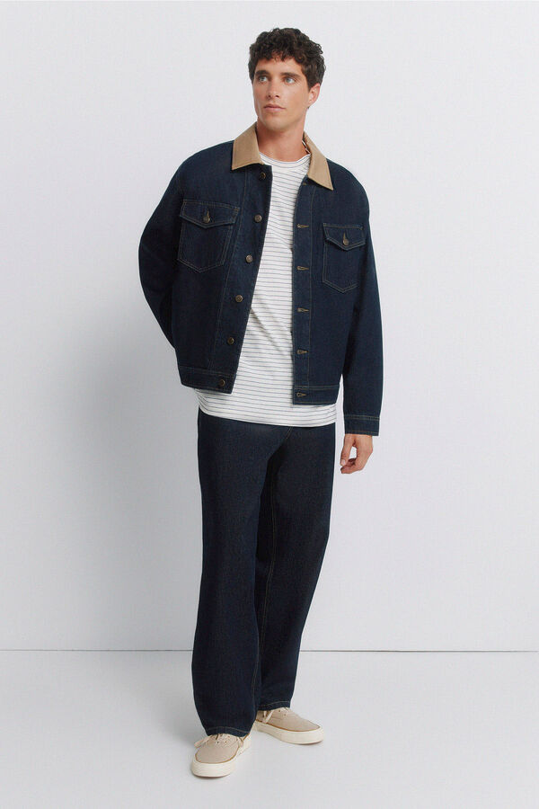 Springfield Essential striped T-shirt white