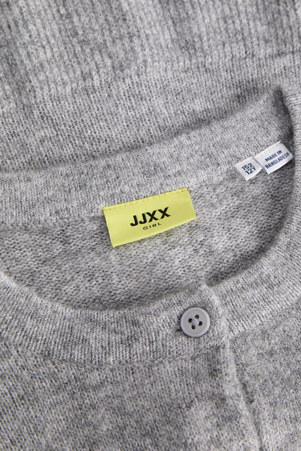 Jack & Jones Girl Round neck slim fit cardigan grey