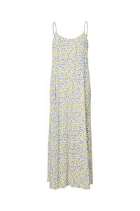 Pieces Vestido comprido fluido estampado