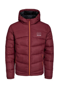 Springfield Quilted puffer jacket with hood  brick