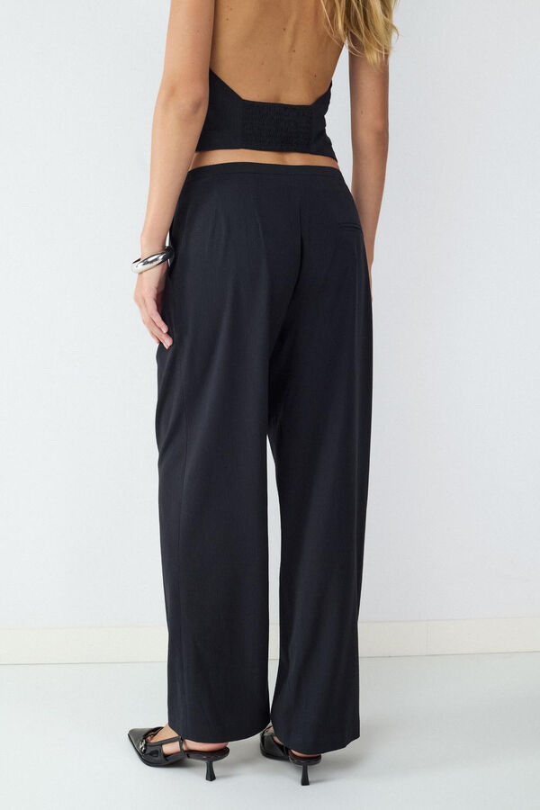 Balmohk Pantal&oacute;n traje raya diplom&aacute;tica negro