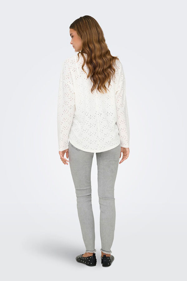 Only T-shirt with cutouts white