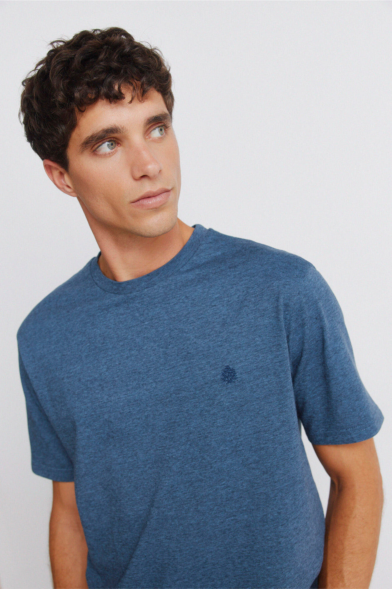 Springfield Basic micro-striped T-shirt