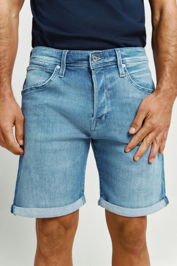 Jack & Jones Denim regular fit Bermuda shorts blue